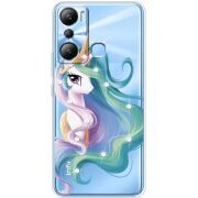 Чехол со стразами Infinix Hot 20i Unicorn Queen