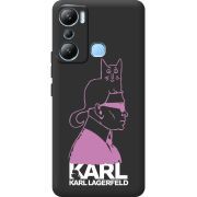 Черный чехол BoxFace Infinix Hot 20i Pink Karl