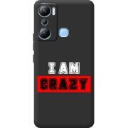 Черный чехол BoxFace Infinix Hot 20i I'm Crazy