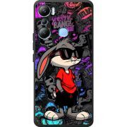 Черный чехол BoxFace Infinix Hot 20i Малий вухань