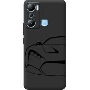 Черный чехол BoxFace Infinix Hot 20i Sportcar