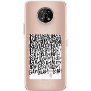 Прозрачный чехол BoxFace Nokia G50 Blah Blah