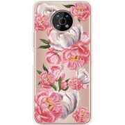 Прозрачный чехол BoxFace Nokia G50 Peony Watercolor Style