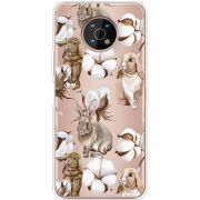 Прозрачный чехол BoxFace Nokia G50 Cotton and Rabbits