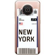 Прозрачный чехол BoxFace Nokia X10 Ticket New York
