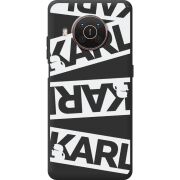 Черный чехол BoxFace Nokia X10 White Karl