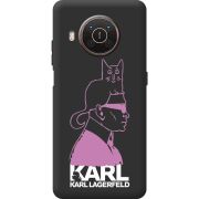 Черный чехол BoxFace Nokia X10 Pink Karl