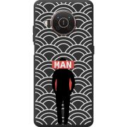 Черный чехол BoxFace Nokia X10 Man Pattern