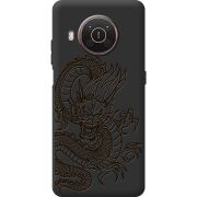 Черный чехол BoxFace Nokia X10 Chinese Dragon