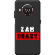 Черный чехол BoxFace Nokia X10 I'm Crazy
