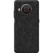 Черный чехол BoxFace Nokia X10 Leaves