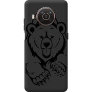 Черный чехол BoxFace Nokia X10 Grizzly Bear