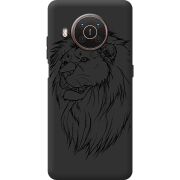 Черный чехол BoxFace Nokia X10 Lion