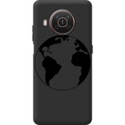 Черный чехол BoxFace Nokia X10 Earth