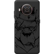 Черный чехол BoxFace Nokia X10 Bear King