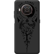 Черный чехол BoxFace Nokia X10 Hugin and Munin