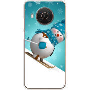 Чехол BoxFace Nokia X20 Skier Snowman