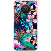 Чехол BoxFace Nokia X20 flowers in the tropics