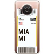 Прозрачный чехол BoxFace Nokia X20 Ticket Miami