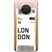 Прозрачный чехол BoxFace Nokia X20 Ticket London