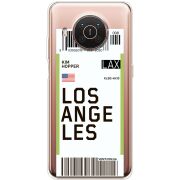Прозрачный чехол BoxFace Nokia X20 Ticket Los Angeles