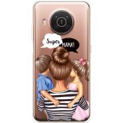 Прозрачный чехол BoxFace Nokia X20 Super Mama