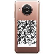 Прозрачный чехол BoxFace Nokia X20 Blah Blah