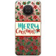 Прозрачный чехол BoxFace Nokia X20 Vintage Christmas Pattern