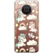 Прозрачный чехол BoxFace Nokia X20 Unicorns