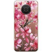 Прозрачный чехол BoxFace Nokia X20 Pink Magnolia