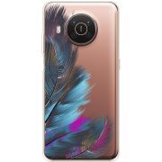 Прозрачный чехол BoxFace Nokia X20 Feathers