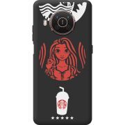 Черный чехол BoxFace Nokia X20 RedWhite Coffee