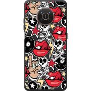 Черный чехол BoxFace Nokia X20 Rock Graffiti