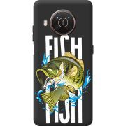 Черный чехол BoxFace Nokia X20 Fish