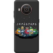 Черный чехол BoxFace Nokia X20 Among Us Impostors