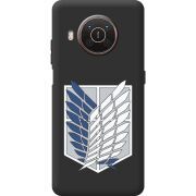 Черный чехол BoxFace Nokia X20 Атака Титанов Крылья Свободы