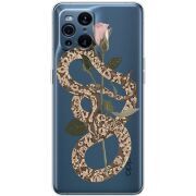 Прозрачный чехол BoxFace OPPO Find X3 Pro Glamor Snake