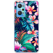 Чехол BoxFace Realme GT2 flowers in the tropics