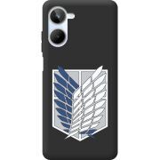 Черный чехол BoxFace Realme 10 4G Атака Титанов Крылья Свободы