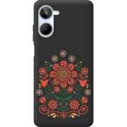 Черный чехол BoxFace Realme 10 4G Ukrainian Ornament