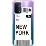Прозрачный чехол BoxFace OPPO A54 5G Ticket New York
