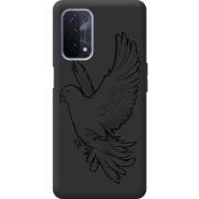 Черный чехол BoxFace OPPO A74 5G Dove