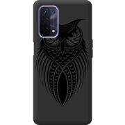 Черный чехол BoxFace OPPO A74 5G Owl