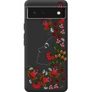 Черный чехол BoxFace Google Pixel 6 3D Ukrainian Muse