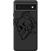 Черный чехол BoxFace Google Pixel 6 Skull and Roses