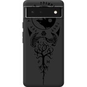 Черный чехол BoxFace Google Pixel 6 Hugin and Munin