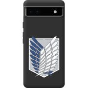 Черный чехол BoxFace Google Pixel 6A Атака Титанов Крылья Свободы