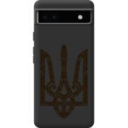 Черный чехол BoxFace Google Pixel 6A Ukrainian Trident