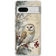 Чехол BoxFace Google Pixel 7A Christmas Owl