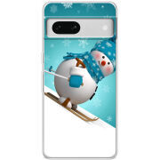 Чехол BoxFace Google Pixel 7A Skier Snowman